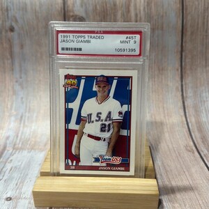 1991 Topps Traded Jason Giambi #45T PSA Mint 9 Baseball Card #ME293