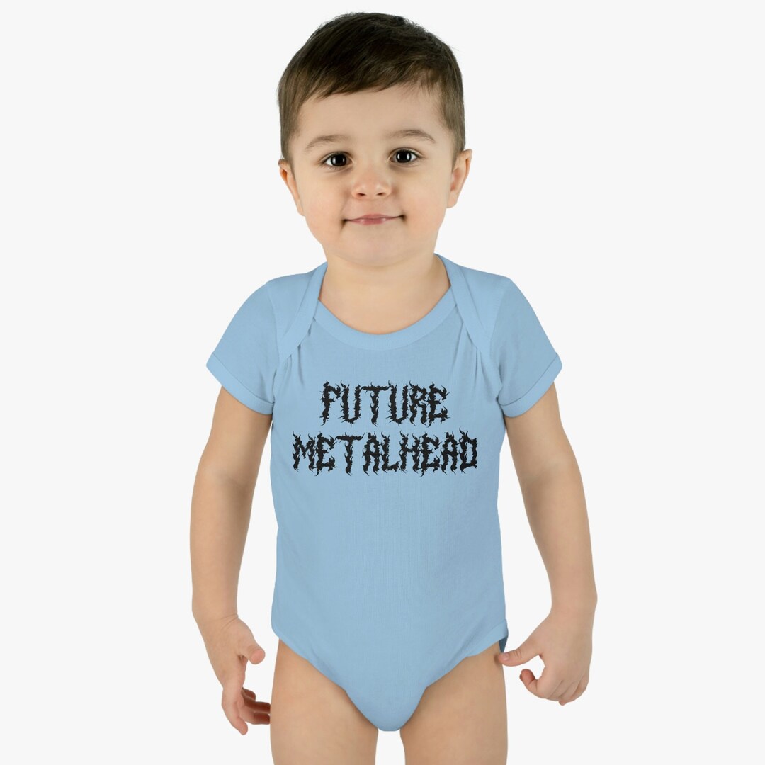 Future Metalhead Metal Onesie Metal Baby Clothes Goth Onesie Etsy