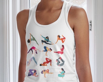 Yoga Tank Top Yoga Shirt Yoga Tank Tops Yoga Gift Yogi Yoga Poses Exercise Tank Running Tank Top Workout Clothes For Women Exercise Clothes