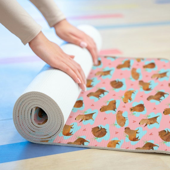 Capybara Yoga Mat Cute Yoga Mats Unique Yoga Mat Yoga Gift for Her