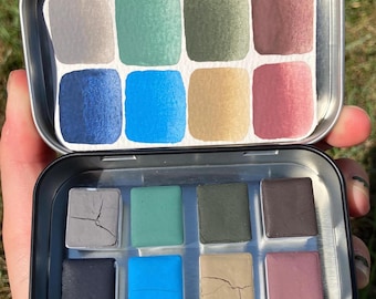 Mountain Peak, Handmade Eco Friendly Watercolor Palette
