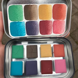 Mythic Forest, Handmade Eco Friendly Watercolor Palette