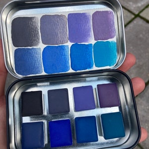 Nixie Night, Handmade Eco Friendly Watercolor Palette