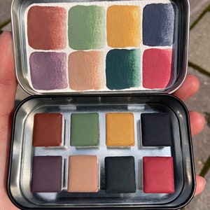 Nights Meadow, Handmade Eco Friendly Watercolor Palette