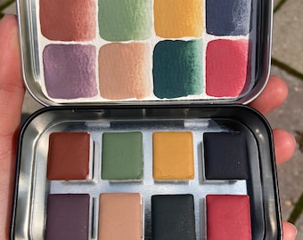 Nights Meadow, Handmade Eco Friendly Watercolor Palette