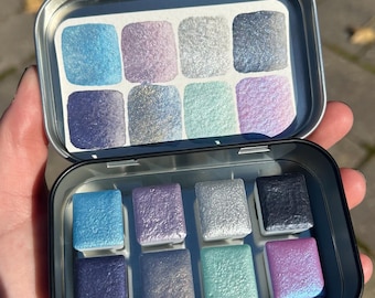 Fae Garden, Handmade Eco Friendly Metallic Watercolor Palette