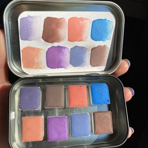 Cotton Candy, Handmade Eco Friendly Watercolor Palette