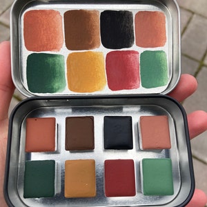 Mushroom Marsh, Handmade Eco Friendly Watercolor Palette