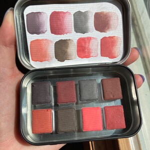 Mulberry Wine, Handmade Eco Friendly Watercolor Palette