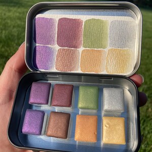Crown Jewels, Handmade Eco Friendly Metallic Watercolor Palette