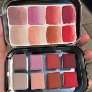 Aphrodite’s Kiss, Handmade Eco Friendly Watercolor Palette