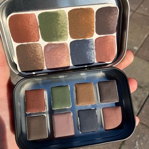 Dusks Meadow, Handmade Eco Friendly Watercolor Palette