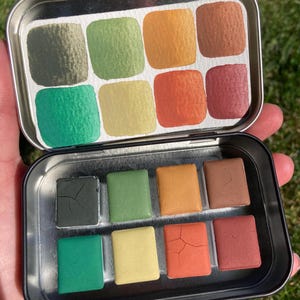 Pan’s Forest, Handmade Eco Friendly Watercolor Palette