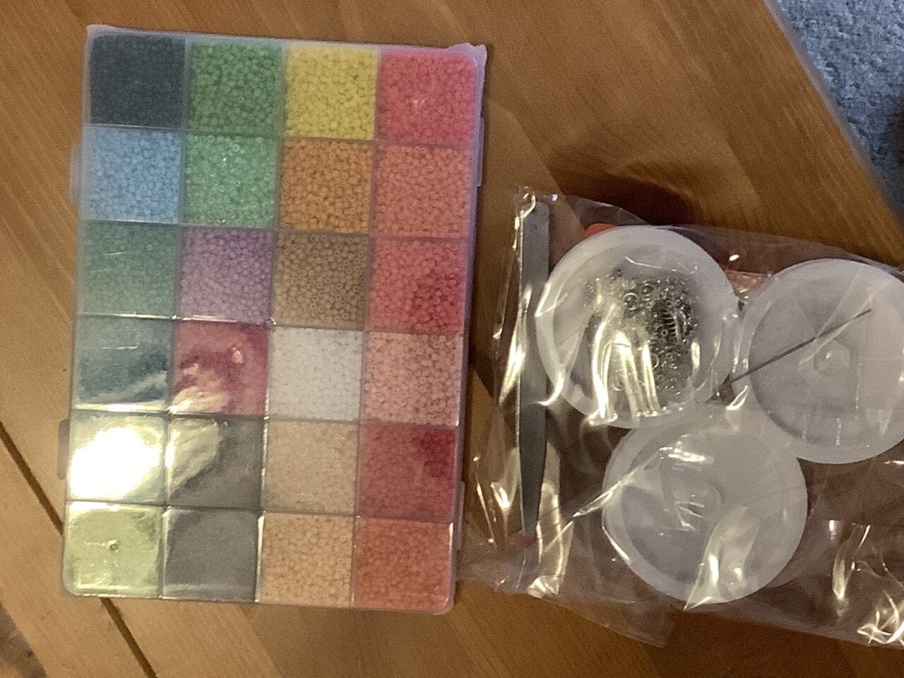 Glass Seed Bead Jewelry Making Kit, Multicolor Miyuki Glass Bead Kit