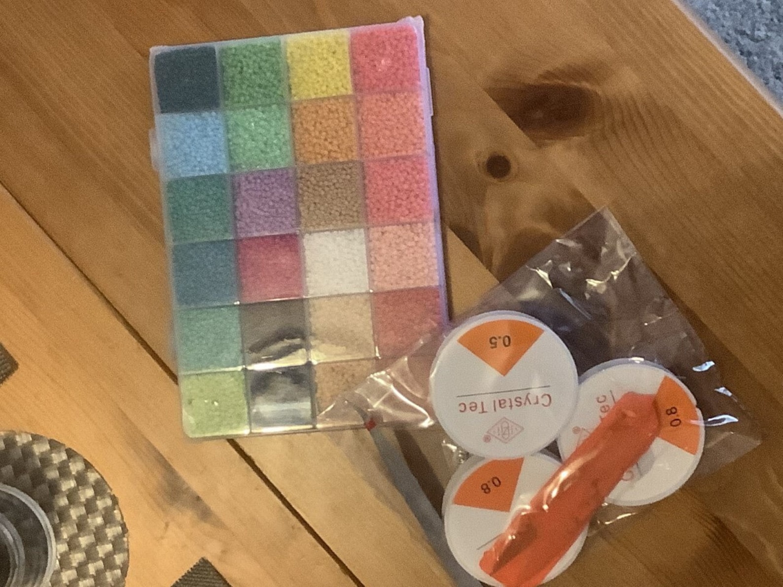 Glass Seed Bead Jewelry Making Kit, Multicolor Miyuki Glass Bead Kit