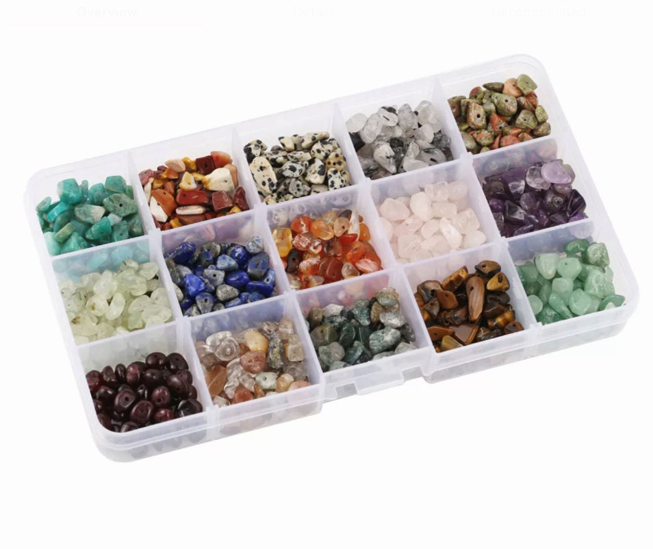 Luxury DIY Chakra Gemstone Chip Beads Bracelet Making Kit 