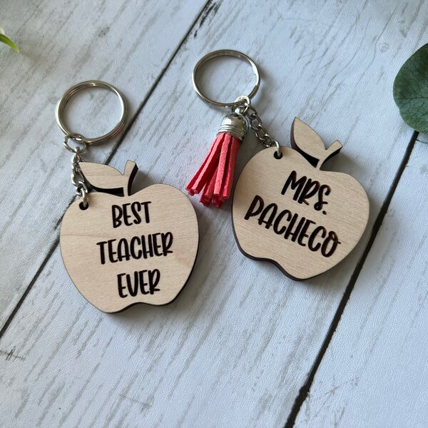 Teacher Key Chain Etsy