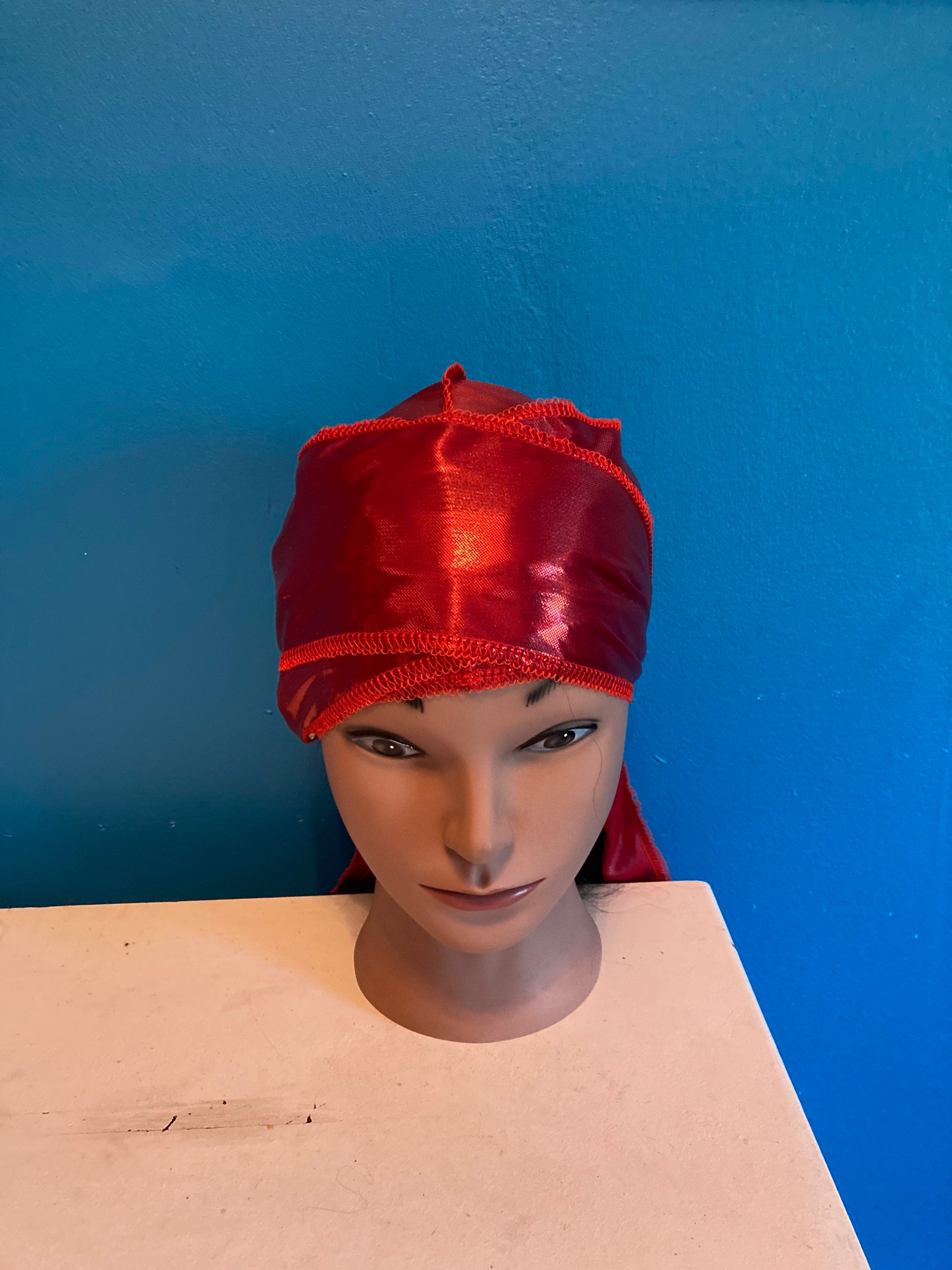 24 hours to serve you Mesh Mens Silky Sparkly Durags Turban Floral Men