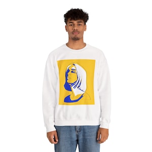 Stylish Artistic Crewneck Sweatshirt - Fashionable Unisex Apparel, Cozy Streetwear, Gift for Art Lovers, Casual Outfit, Everyday Wear