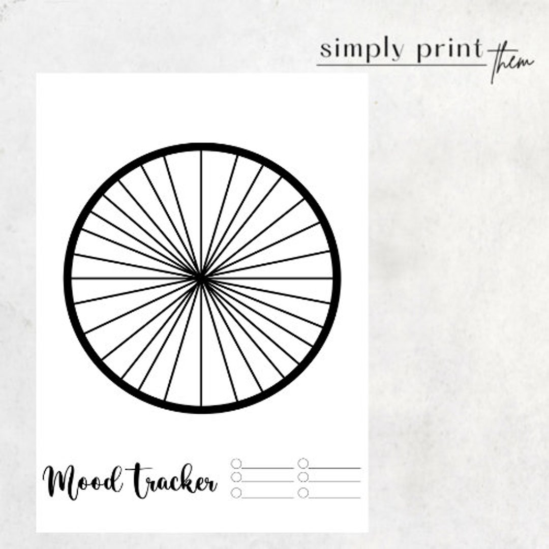Mood Tracker Printable Plannersheet - Etsy