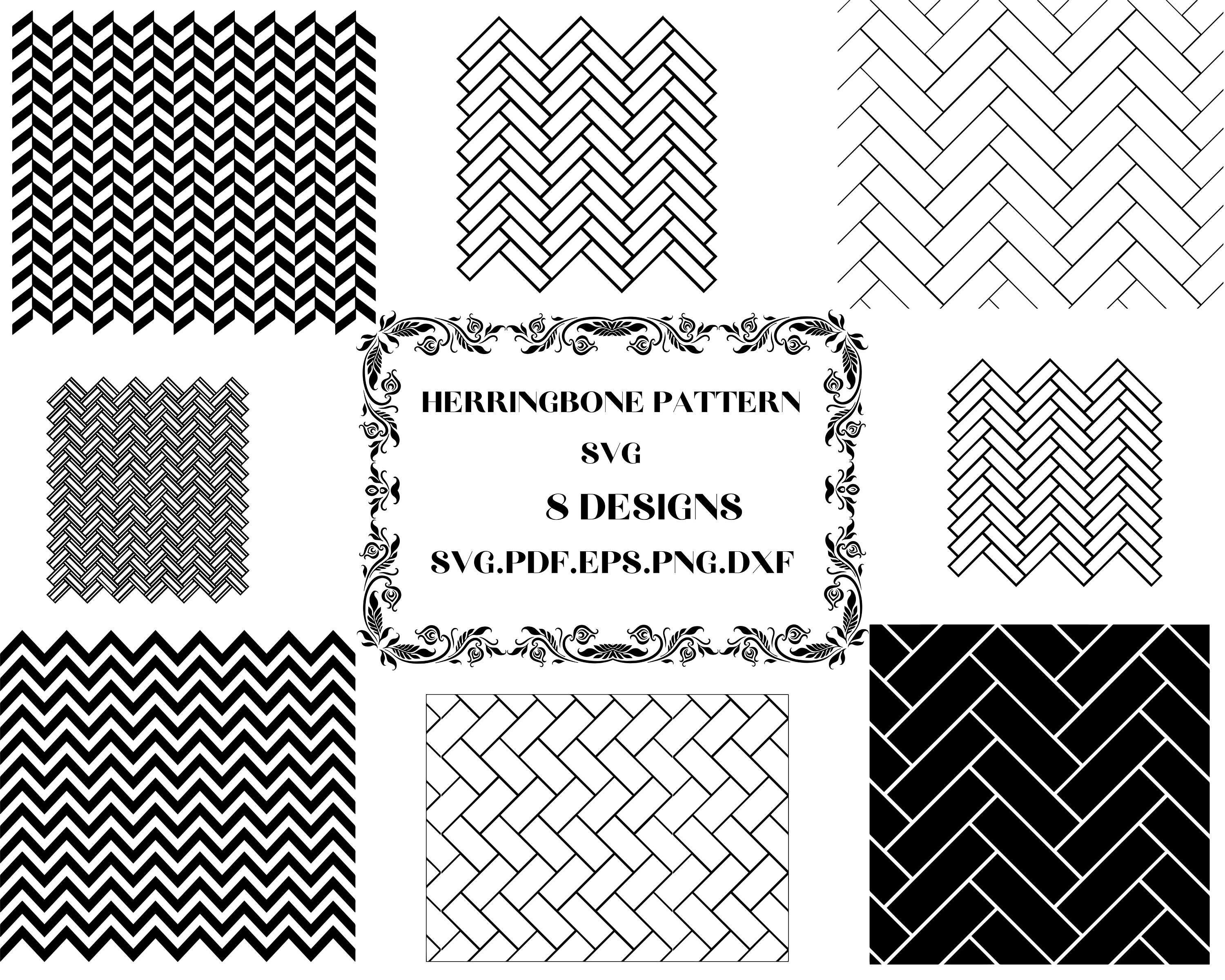 HERRINGBONE Pattern SVG HERRINGBONE Svg Cut Files for Cricut Etsy UK