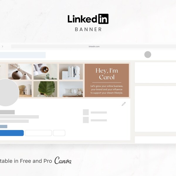 Linkedin Banner Health - Etsy