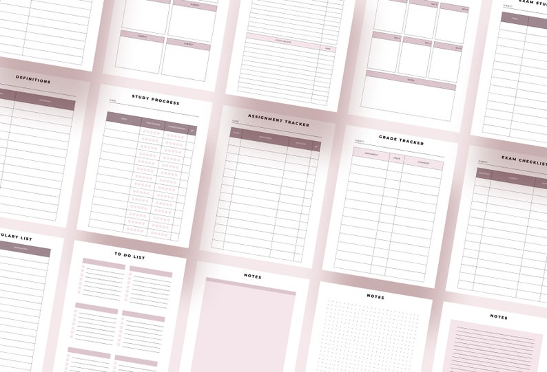 Exam Preparation Printable Editable Templates Exam Prep Planning ...