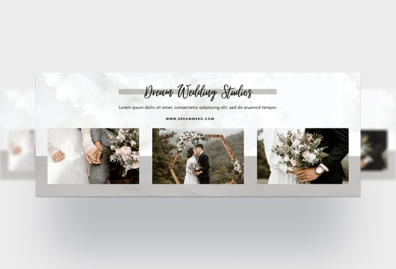 Wedding Facebook Cover for Photographers Social Media Banner Editable  Branding Canva Template Collage Facebook Template Timeline -  Ireland