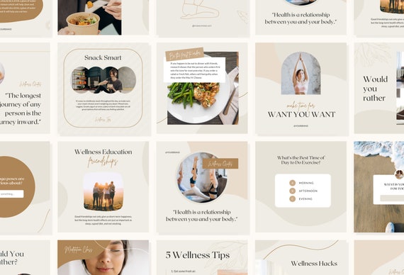 Wellness Coach Instagram Post Bundle Templates Social Media - Etsy Australia Wellness Coach Instagram Post Bundle Templates Social Media - Etsy Australia