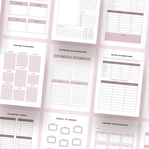 Household Management Binder Printable Editable Planner Template Life ...
