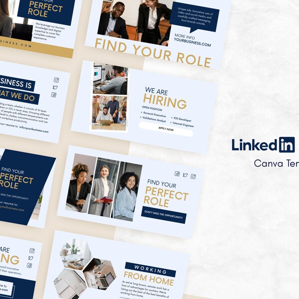 Linkedin Banner Canva Etsy