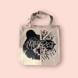 Mama bear tote bag