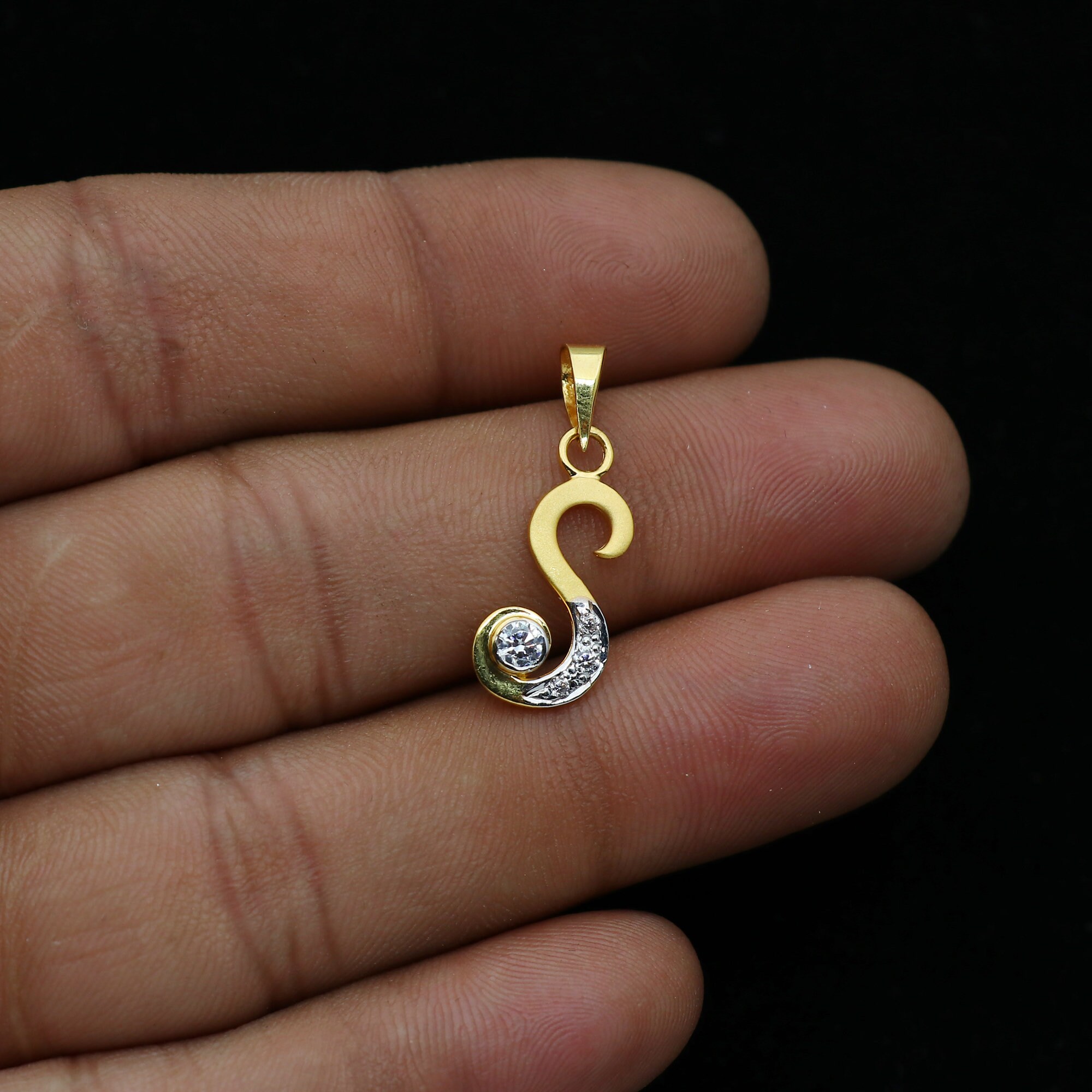 S Letter Pendant Alphabet S Initials 