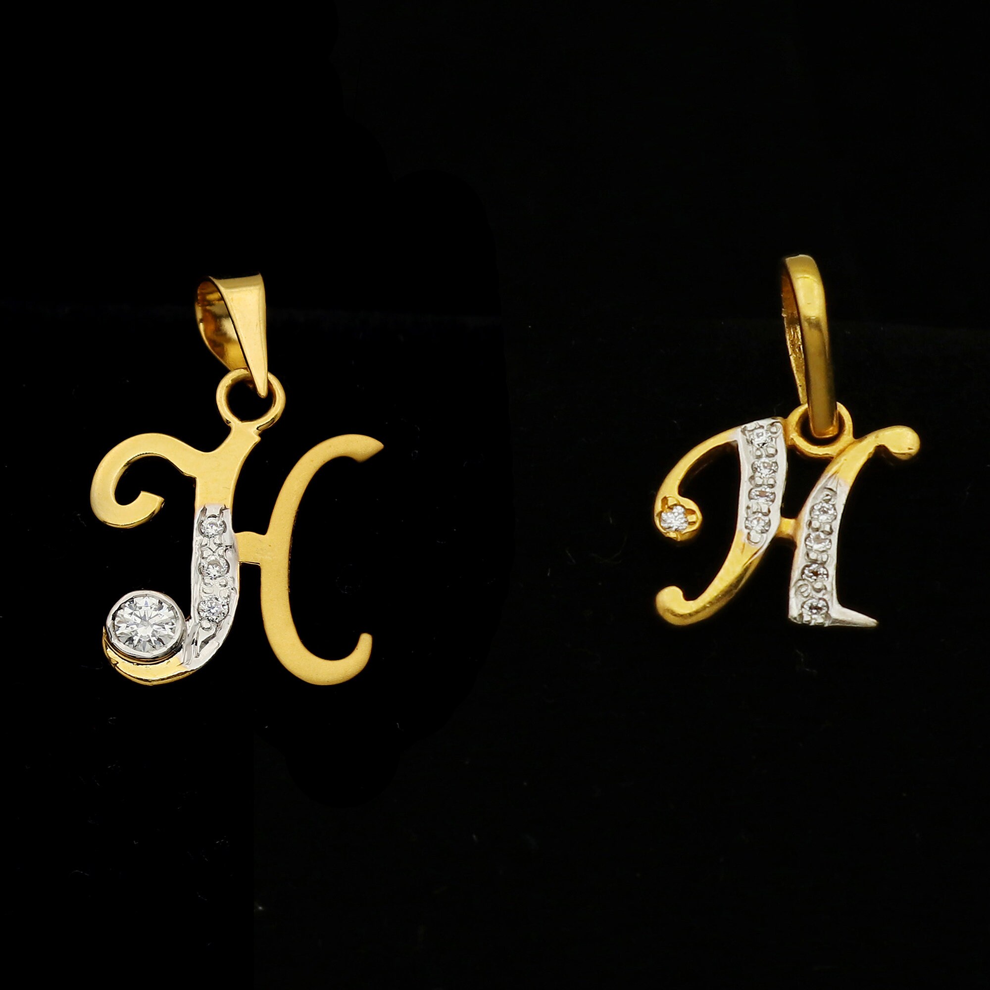 H Letter Pendant Alphabet H Initials 