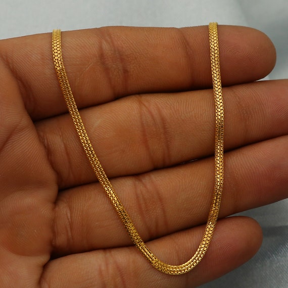 pure gold necklace, chain 22k gold 