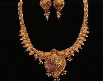 22k Indian Gold Set - Etsy