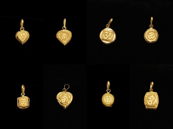 OM Pendant Shiva Om Sign Locket in 22k 