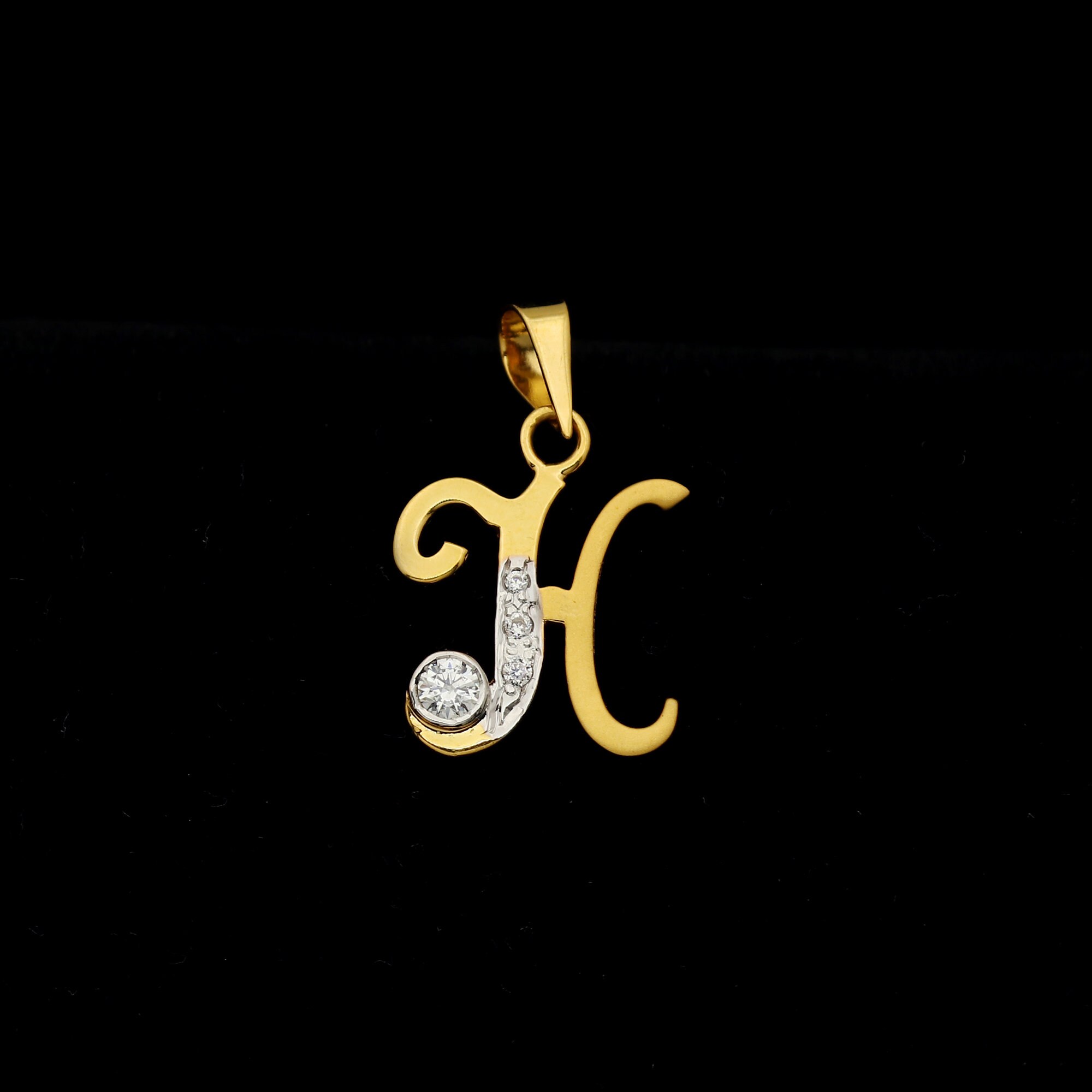 H Letter Pendant Alphabet H Initials 