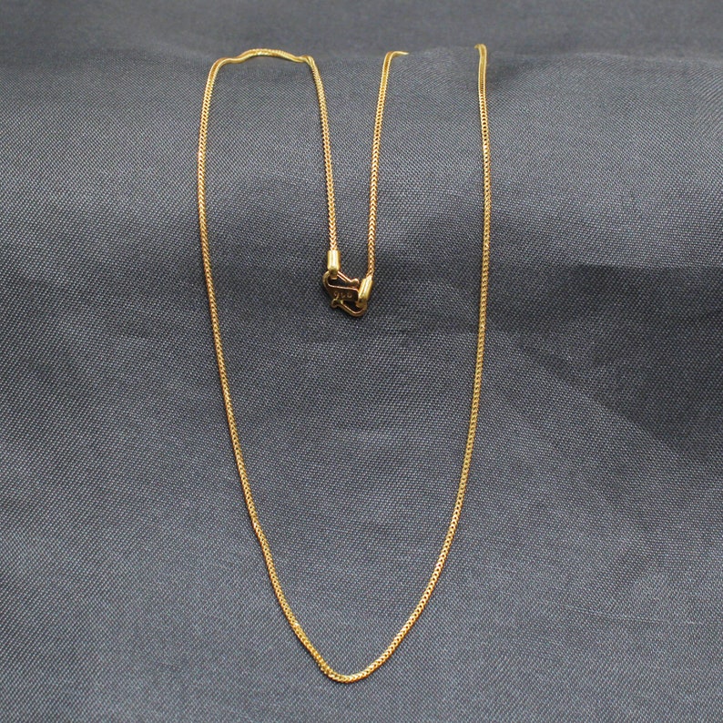 22K Gold Necklace Chain Pure Gold Necklace 22kt Indian Gold Etsy