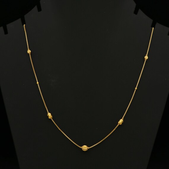 22K Gold Necklace Chain Designer Gold 