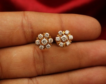 Pushparagam on sale stone earrings