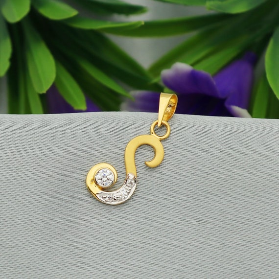 S Letter Pendant Alphabet S Initials 