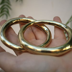 Brass Bracelets: Large, Elegant and Statement Bangles · Stackable, Handcrafted · SUAYART