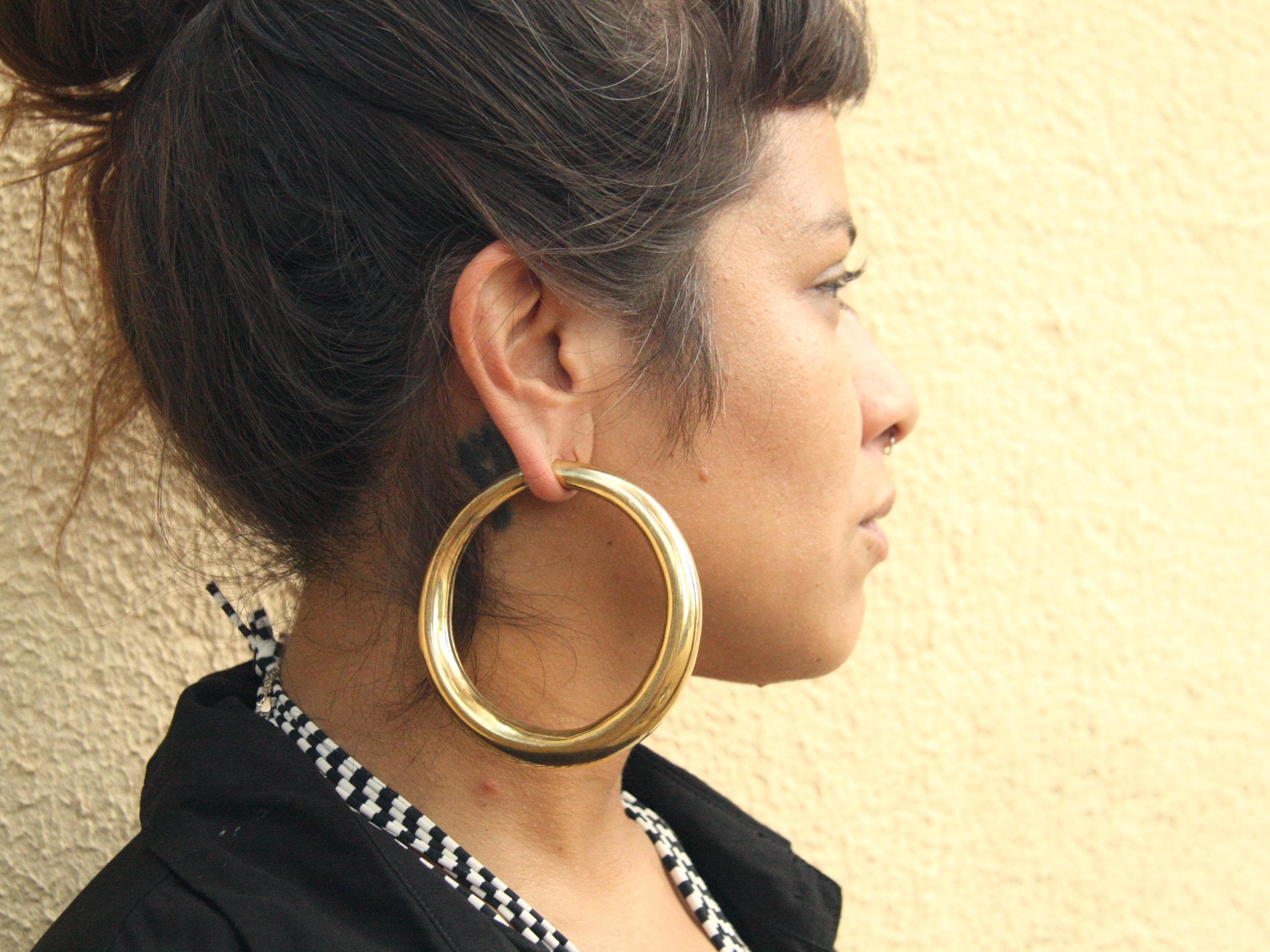 Coppia Di Tappi Per Le Orecchie In Legno Di Mogano Rosso - Italia - Foto 8