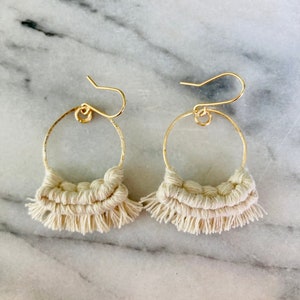 Makramee Ohrringe, Verschiedene Farben