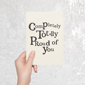 Graduation Card Design - Vector - Svg - Png - Print downloadable - High Quality - Fier de toi Carte