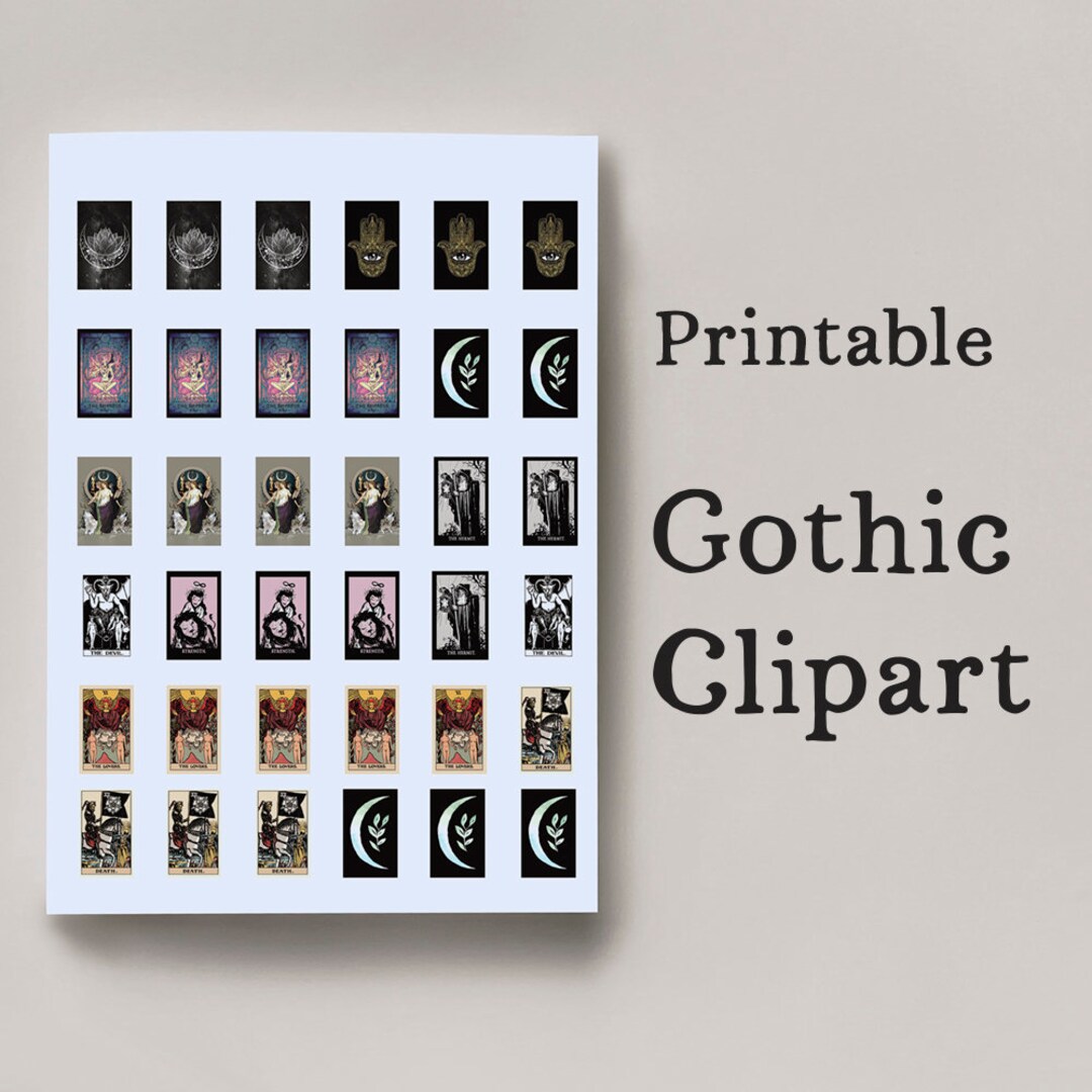 gothic-clipart-printable-resin-clipart-tarot-and-pastel-etsy