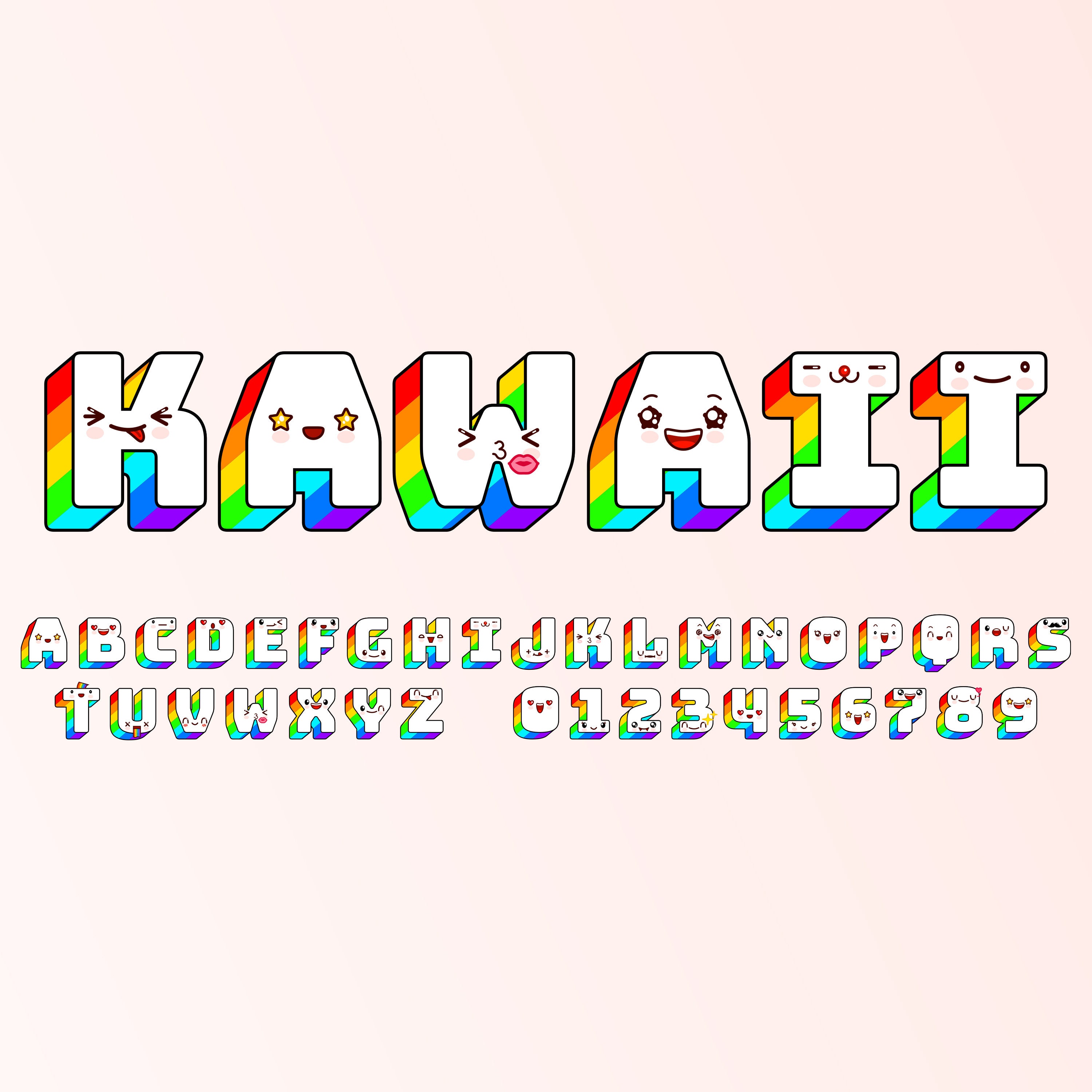 Kawaii Alfabet SVG Kawaii Svg Kawaii PNG Kawaii - Etsy Nederland