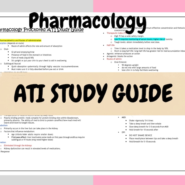 Ati Pharm Proctored 2023 Etsy