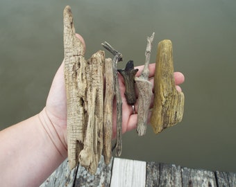 Uniquely Ended, 6 pc Driftwood Sticks